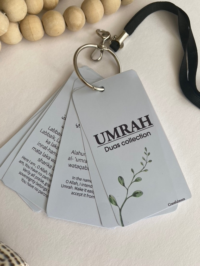 Umrah Dua cards with lanyard