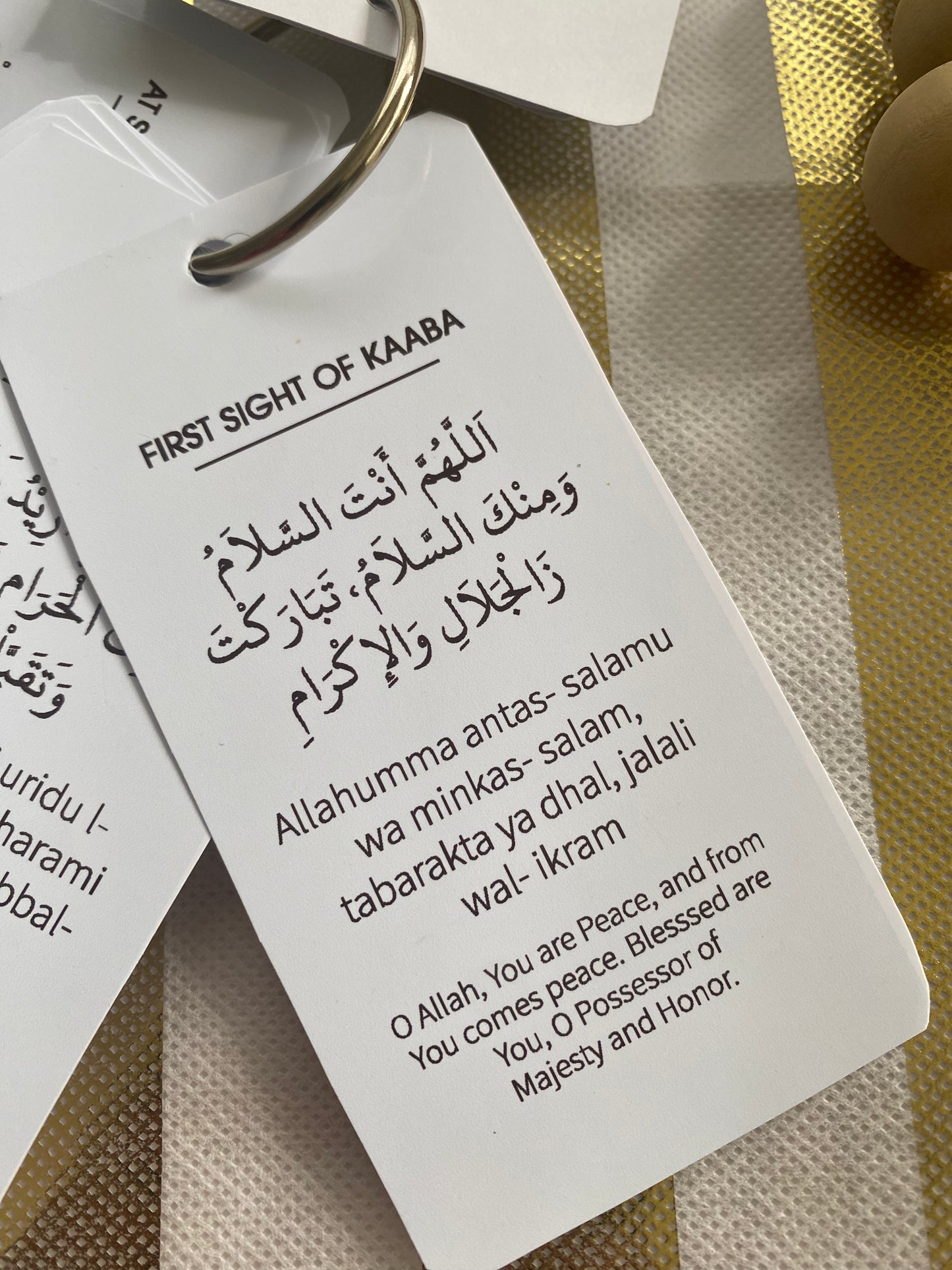 Umrah Dua cards with lanyard