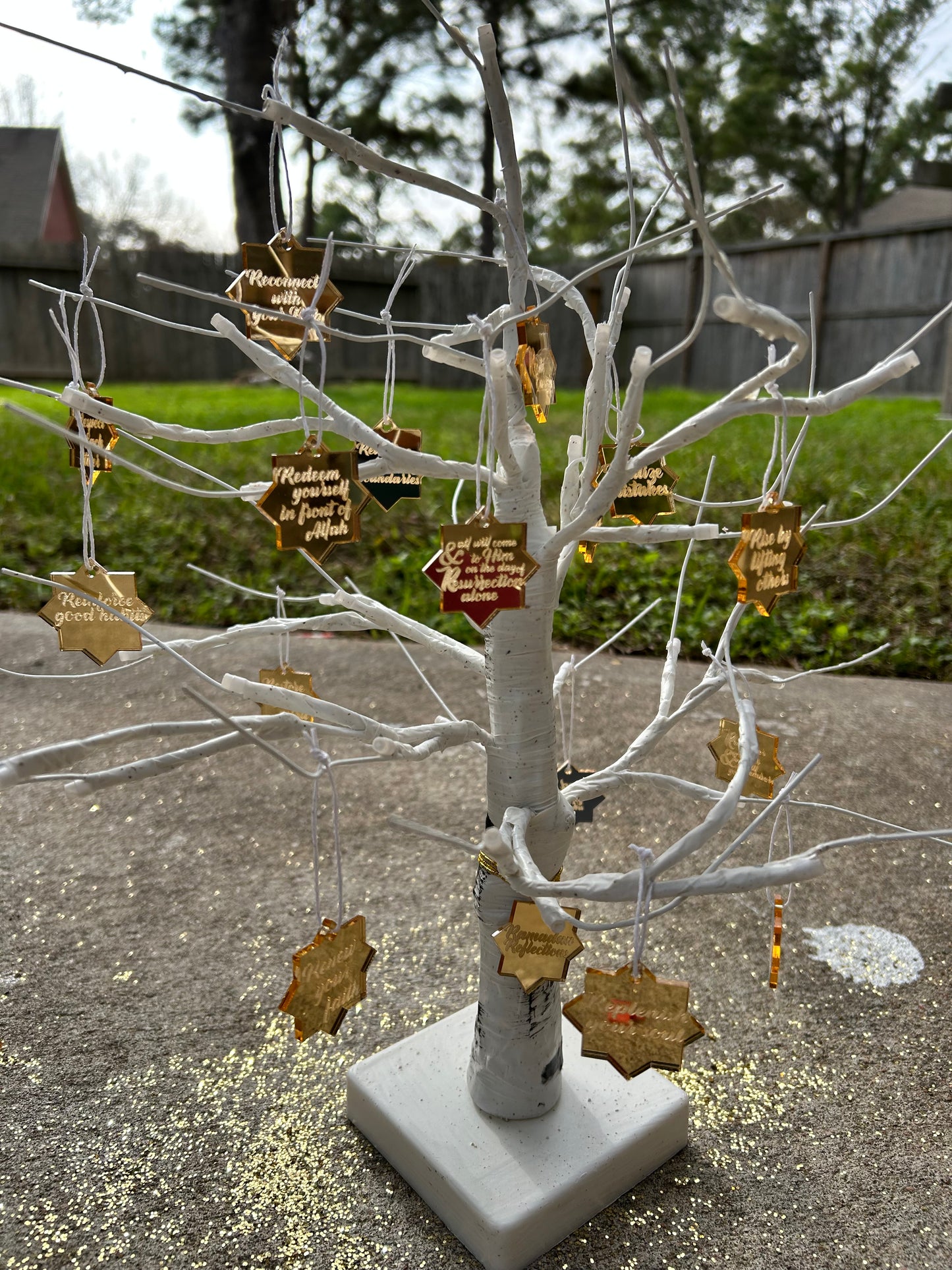 RAMADAN REMINDERS LIGHT UP TREE -small 2 ft
