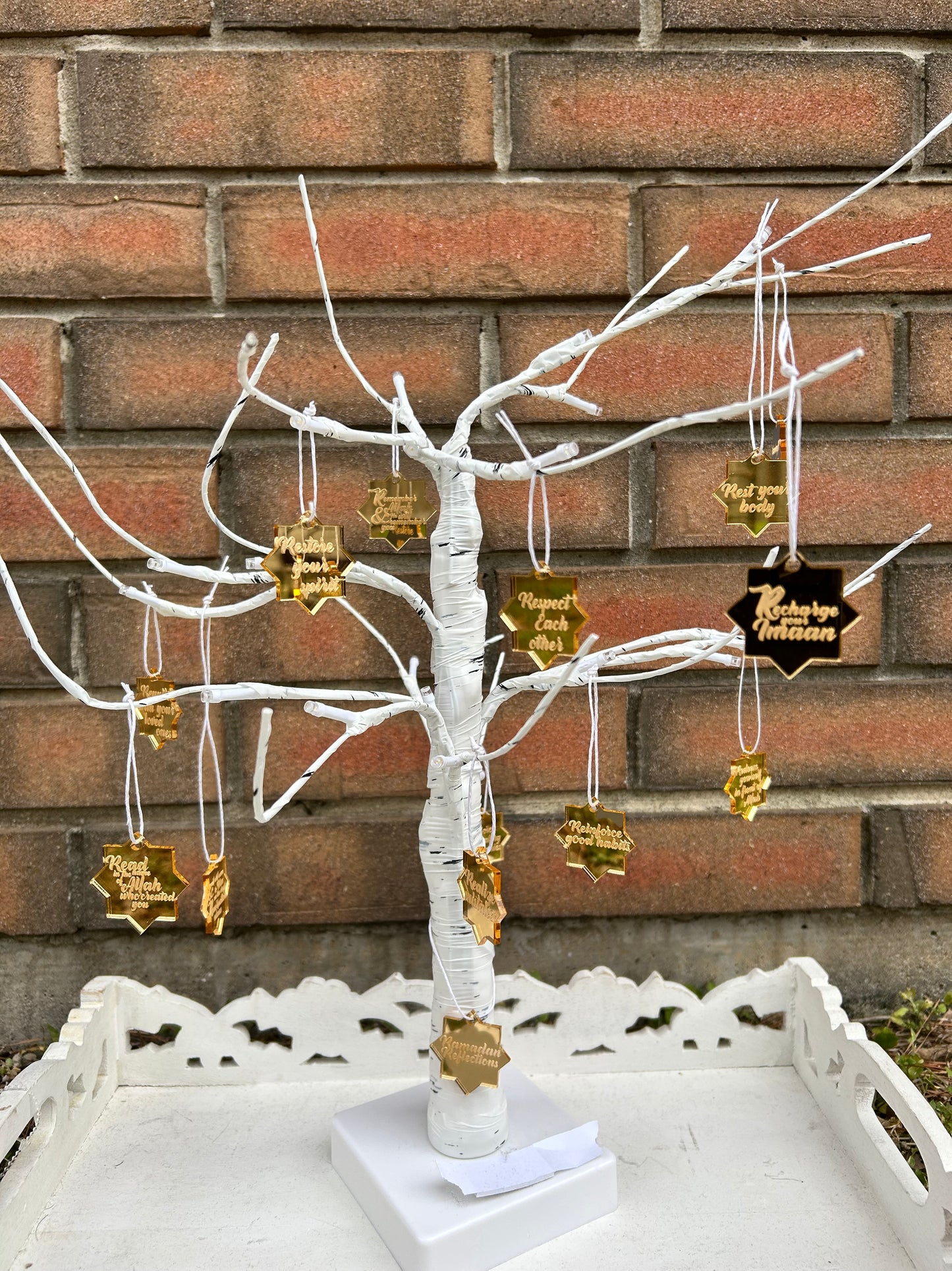 RAMADAN REMINDERS LIGHT UP TREE -small 2 ft