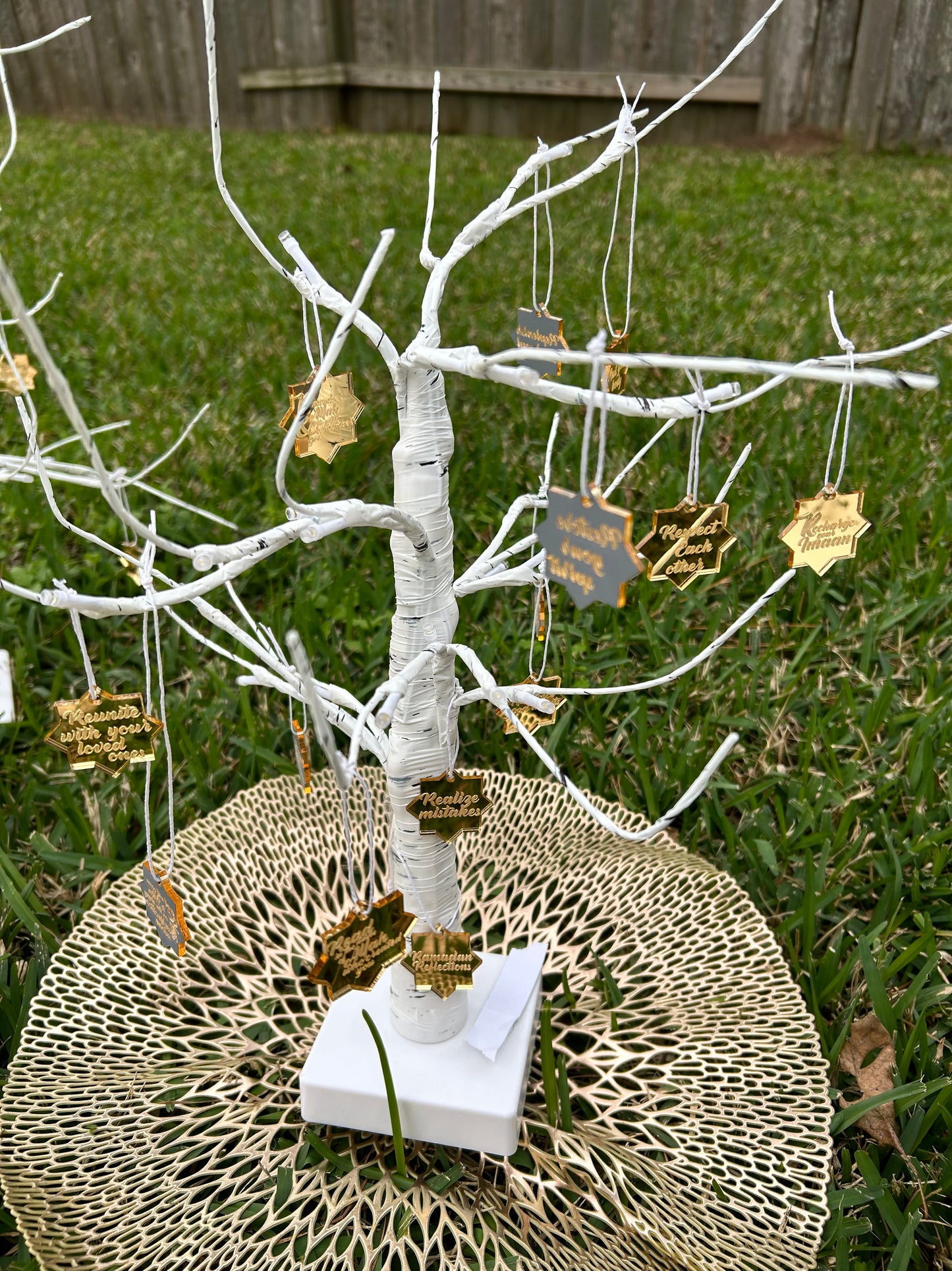 RAMADAN REMINDERS LIGHT UP TREE -small 2 ft