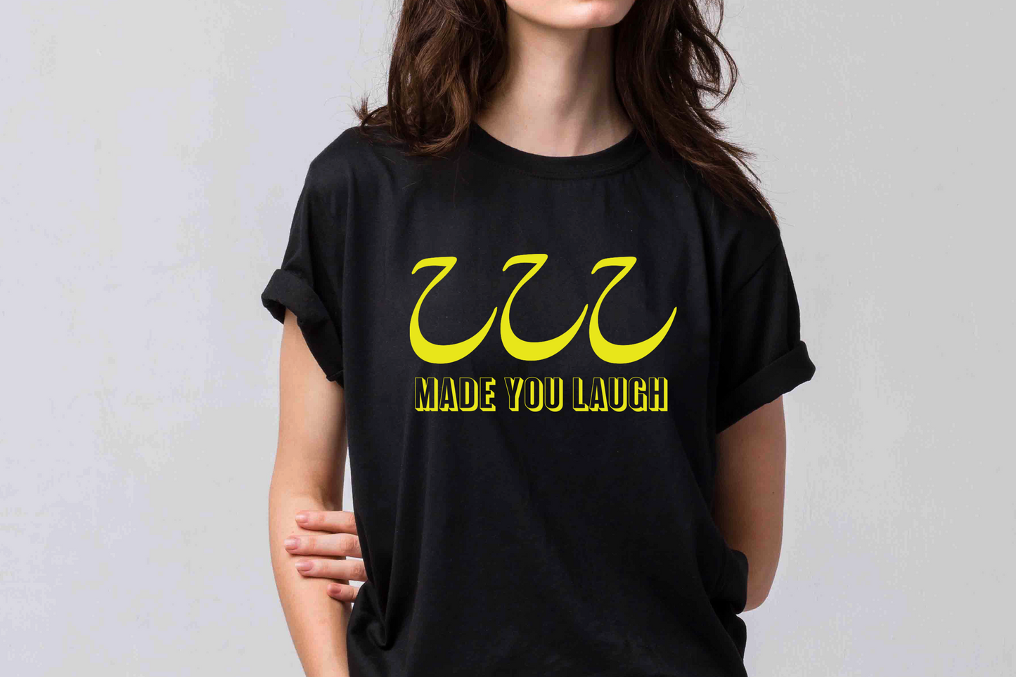 HAHAHAHA- MADE YOU LAUGH T-shirt, Arabic Tshirt